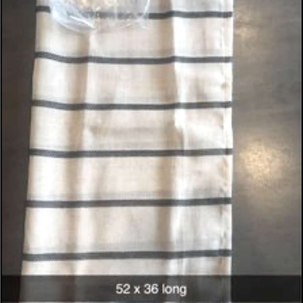 Black and white curtains